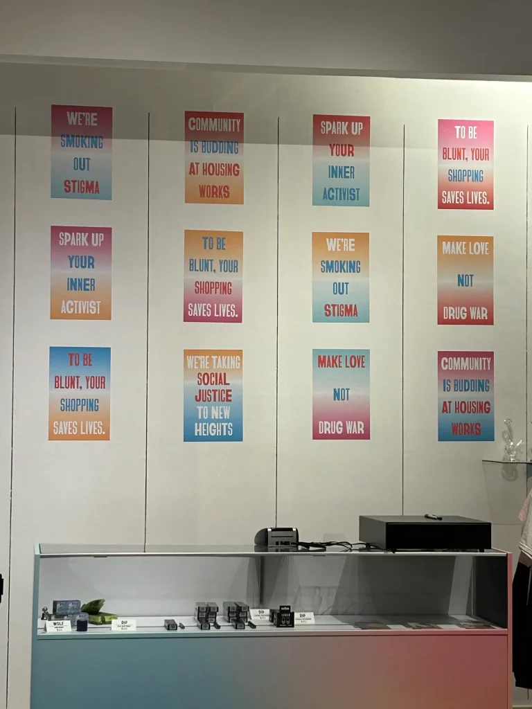 View inside of HW Cannabis dispensary in downtown Manhattan